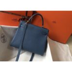 HERM Kelly 28cm Bag In Blue Agate   GHW - Image 2