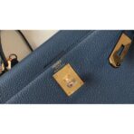 HERM Kelly 28cm Bag In Blue Agate   GHW - Image 4