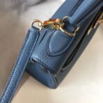 HERM Kelly 28cm Bag In Blue Agate   GHW - Image 6