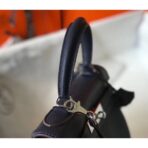 HERM Kelly 28cm Bag In Dark Blue   PHW - Image 2