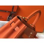 HERM Kelly 28cm Bag In Orange   GHW - Image 6