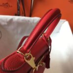 HERM Kelly 28cm Bag In Red   GHW - Image 4
