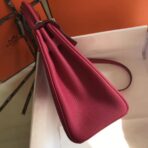 HERM Kelly 28cm Bag In Rose Red   PHW - Image 3