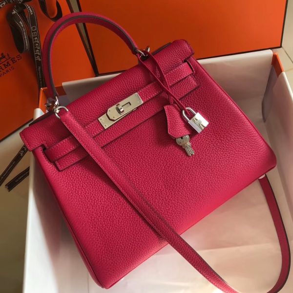 hk28clrr_1800x1800_a657a6b4-b28c-48b6-9f58-565f1730f282-2.jpg HERM Kelly 28cm Bag In Rose Red PHW - Image 1
