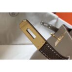 HERM Kelly 28cm Bag In Taupe Grey   GHW - Image 5