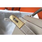 HERM Kelly 28cm Bag In Gris Tourterelle   GHW - Image 7