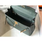 HERM Kelly 28cm Bag In Vert Amande   GHW - Image 8