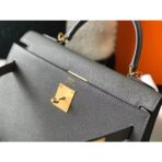 HERM Kelly 28cm Bag In Ardoise   GHW - Image 7