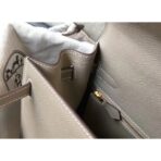 HERM Kelly 28cm Bag In Gris Asphalt   GHW - Image 6