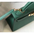 HERM Kelly 28cm Bag In Vert Vertigo   GHW - Image 3