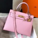 HERM Kelly 28cm Bag In Mauve Sylvestre   GHW