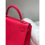 HERM Kelly 28cm Bag In Rose Extreme   GHW - Image 6