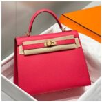 HERM Kelly 28cm Bag In Rose Extreme   GHW