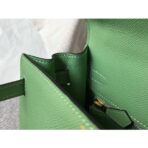 HERM Kelly 28cm Bag In Vert Criquet   GHW - Image 7