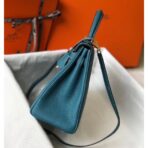 HERM Kelly 32cm Bag In Blue Jean   GHW - Image 2