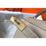 HERM Kelly 32cm Bag In Gris Tourterelle   GHW - Image 8