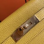 HERM Kelly 32cm Bag In Yellow   GHW - Image 6