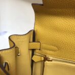HERM Kelly 32cm Bag In Yellow   GHW - Image 7