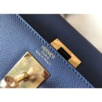 HERM Kelly 32cm Bag In Blue Agate   GHW - Image 6