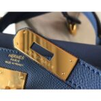 HERM Kelly 32cm Bag In Blue Agate   GHW - Image 7
