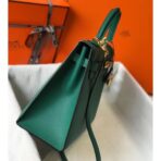 HERM Kelly 32cm Bag In Vert Vertigo   GHW - Image 3