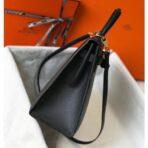 HERM Kelly 32cm Bag In Black   GHW - Image 3