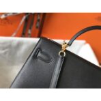 HERM Kelly 32cm Bag In Black   GHW - Image 6