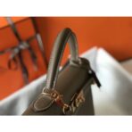 HERM Kelly 32cm Bag In Tuape Grey   GHW - Image 4