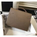 HERM Kelly Depeche 34 Briefcase In Taupe - Image 2
