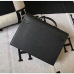 HERM Kelly Depeche 38 Briefcase In Black