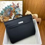 HERM Kelly Depeches 36 Briefcase in Black - Image 3