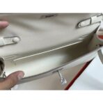 HERM Kelly Elan  Bag In Craie Chevre Mysore - Image 6