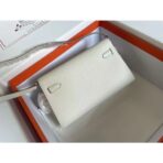 HERM Kelly Elan  Bag In Craie Chevre Mysore - Image 7