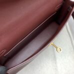 HERM Kelly Elan  Bag In Rouge Sellier Chevre Mysore - Image 7