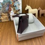 HERM Kelly Elan  Bag In Rouge Sellier Chevre Mysore - Image 9