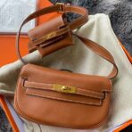 Herm√®s Kelly Moove Handmade Bag in Gold Swift