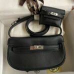 Herm√®s Kelly Moove Handmade Bag in Black Swift