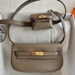 HERM Kelly Moove Handmade Bag in Taupe Swift