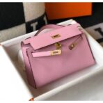 HERM Kelly Pochette Bag In Mauve Sylvestre - Image 3