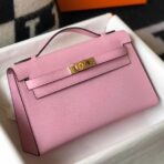 HERM Kelly Pochette Bag In Mauve Sylvestre