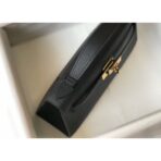 HERM Kelly Pochette Bag In Black - Image 3