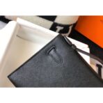 HERM Kelly Pochette Bag In Black - Image 4