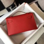 HERM Kelly Pochette Bag In Red - Image 3