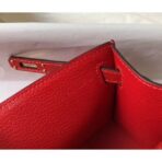 HERM Kelly Pochette Bag In Red - Image 7
