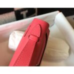 HERM Kelly Pochette Bag In Rose Lipstick - Image 6