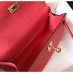 HERM Kelly Pochette Bag In Rose Lipstick - Image 7