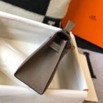 HERM Kelly Pochette Bag In Taupe Grey - Image 2