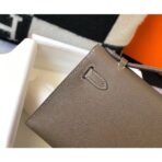 HERM Kelly Pochette Bag In Taupe Grey - Image 5
