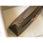 HERM Kelly Pochette Bag In Taupe Grey - Image 7