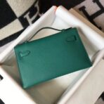 HERM Kelly Pochette Bag In Vert Veronese - Image 3